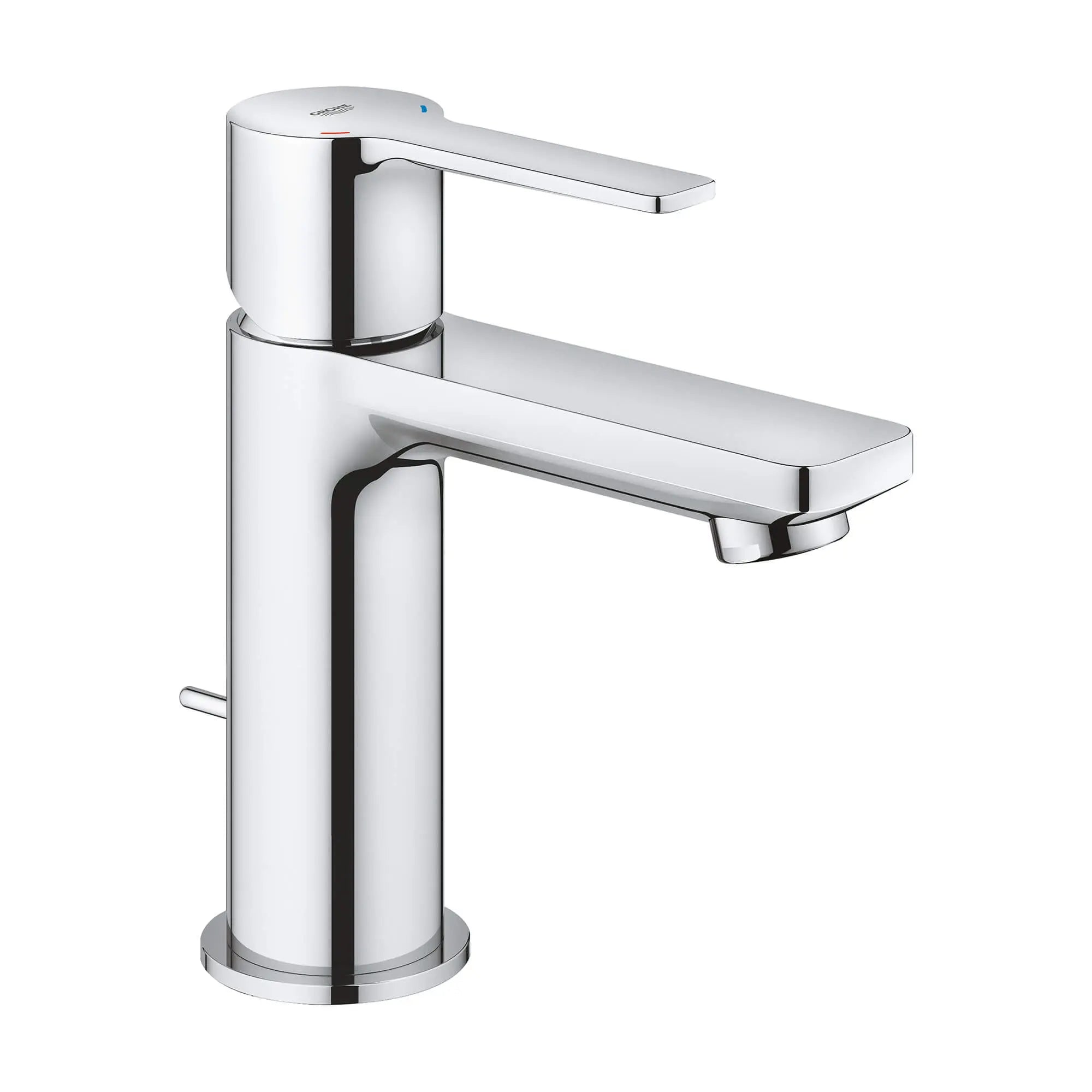 chrome bathroom faucet