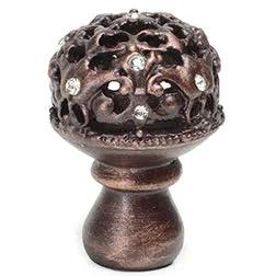 Carpe Diem Juliane Grace Medium Round Knob with Crystal Banding - Decorated with Swarovski Crystals by Carpe Diem