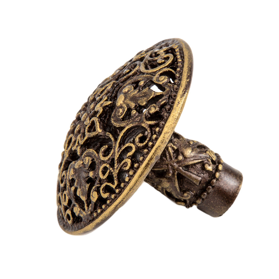 antique brass cabinet knob