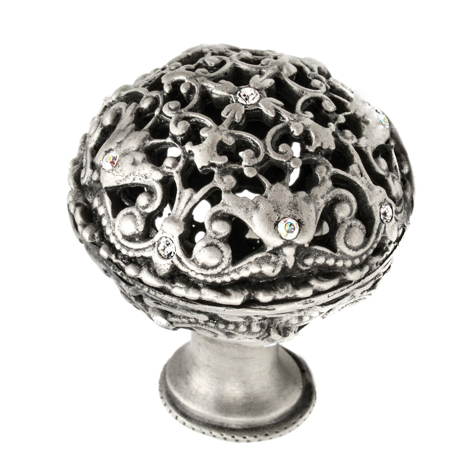 Carpe Diem Juliane Grace Large Knob Full Round - Decorated with Swarovski Crystals