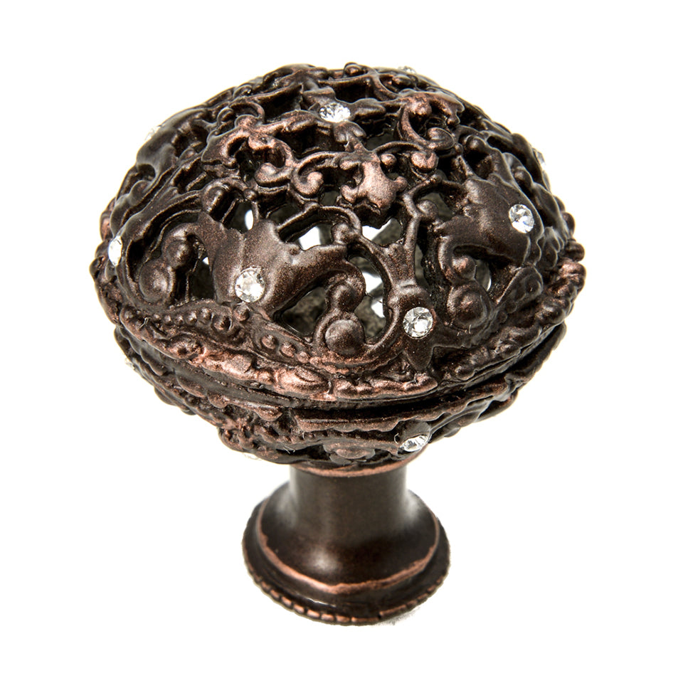 Carpe Diem Juliane Grace Large Knob Full Round - Decorated with Swarovski Crystals