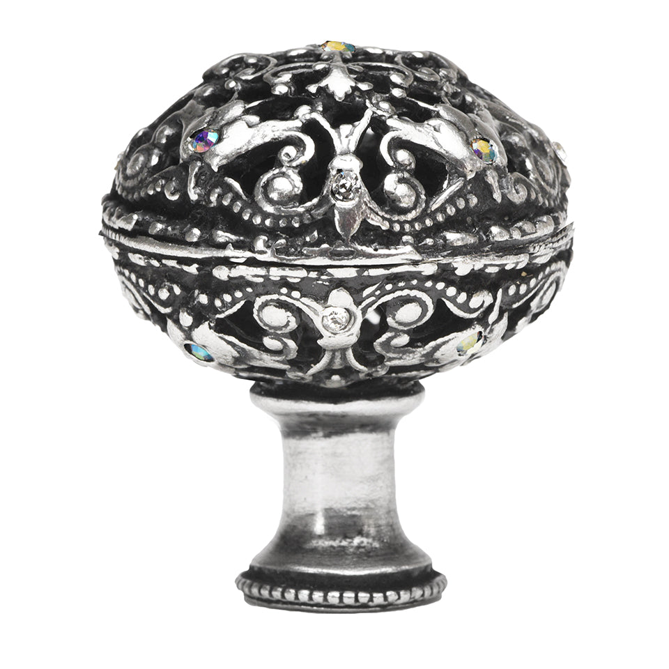 Carpe Diem Juliane Grace Large Knob Full Round - Decorated with Swarovski Crystals