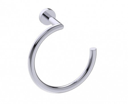 polished chrome towel ring