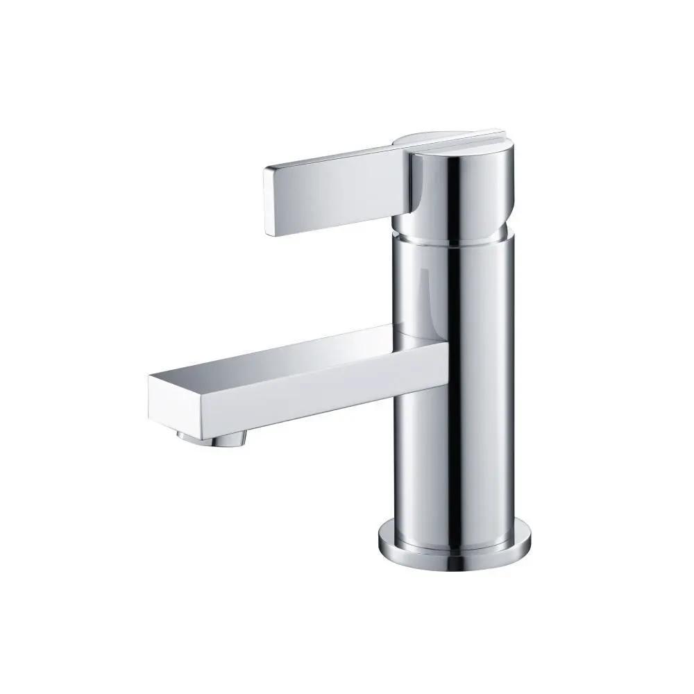 chrome bathroom faucet