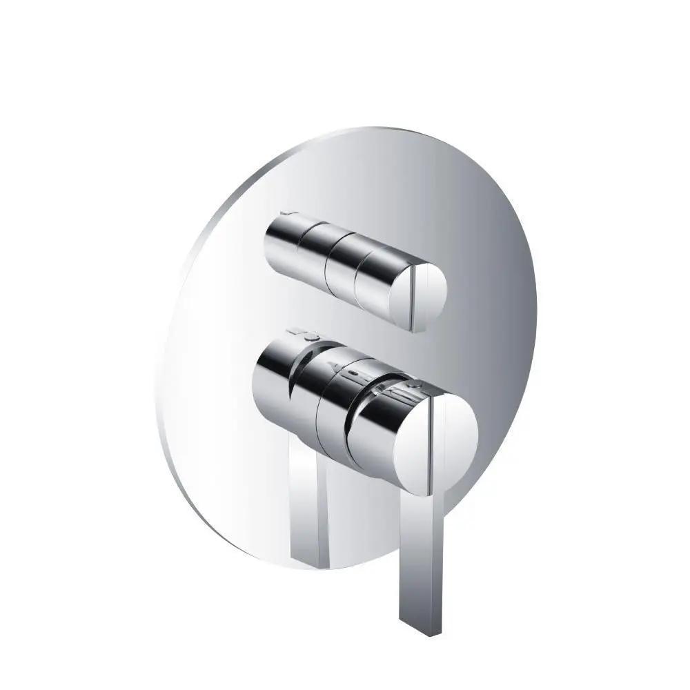 chrome shower valve