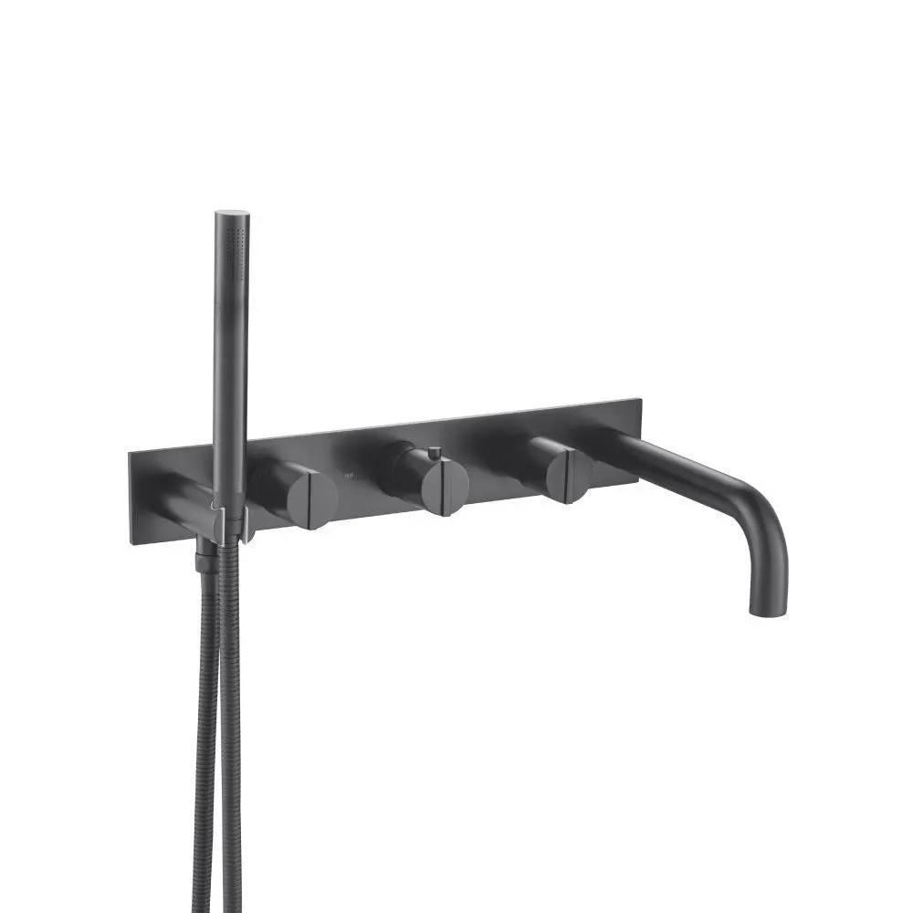 Flusso Serie 145 Trim for Wall Mount Tub Filler with Hand Shower by Flusso