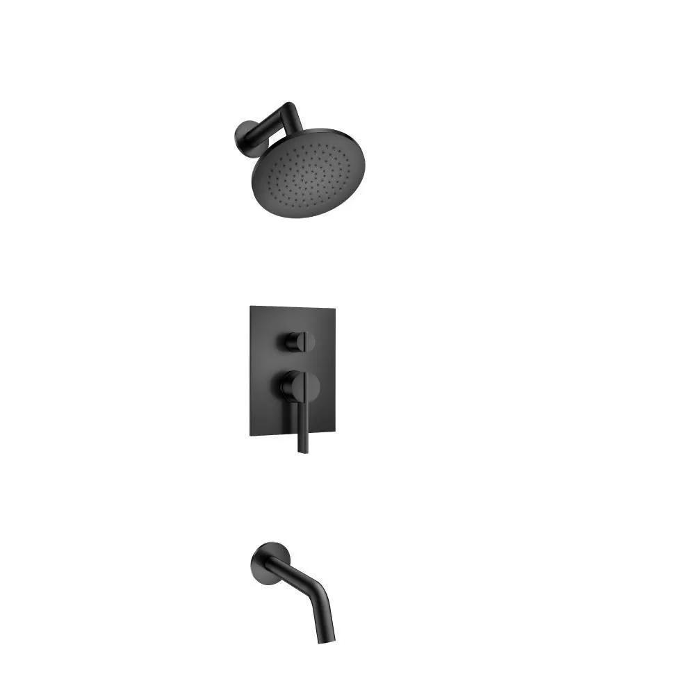Flusso Serie 145 Two Output Shower Set with Shower Head and Tub Spout by Flusso
