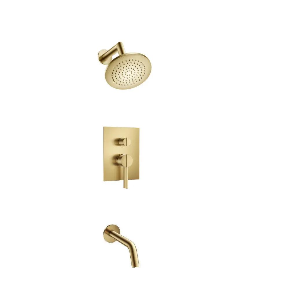 Flusso Serie 145 Two Output Shower Set with Shower Head and Tub Spout by Flusso