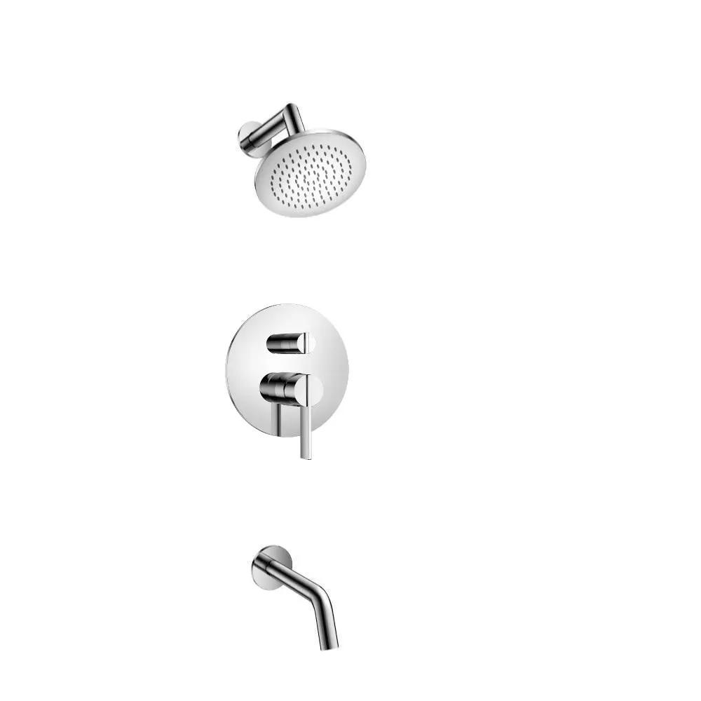 chrome shower set