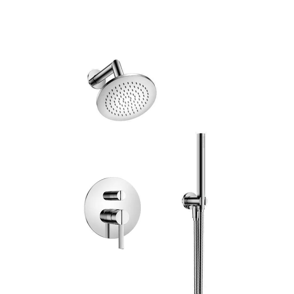 chrome shower set