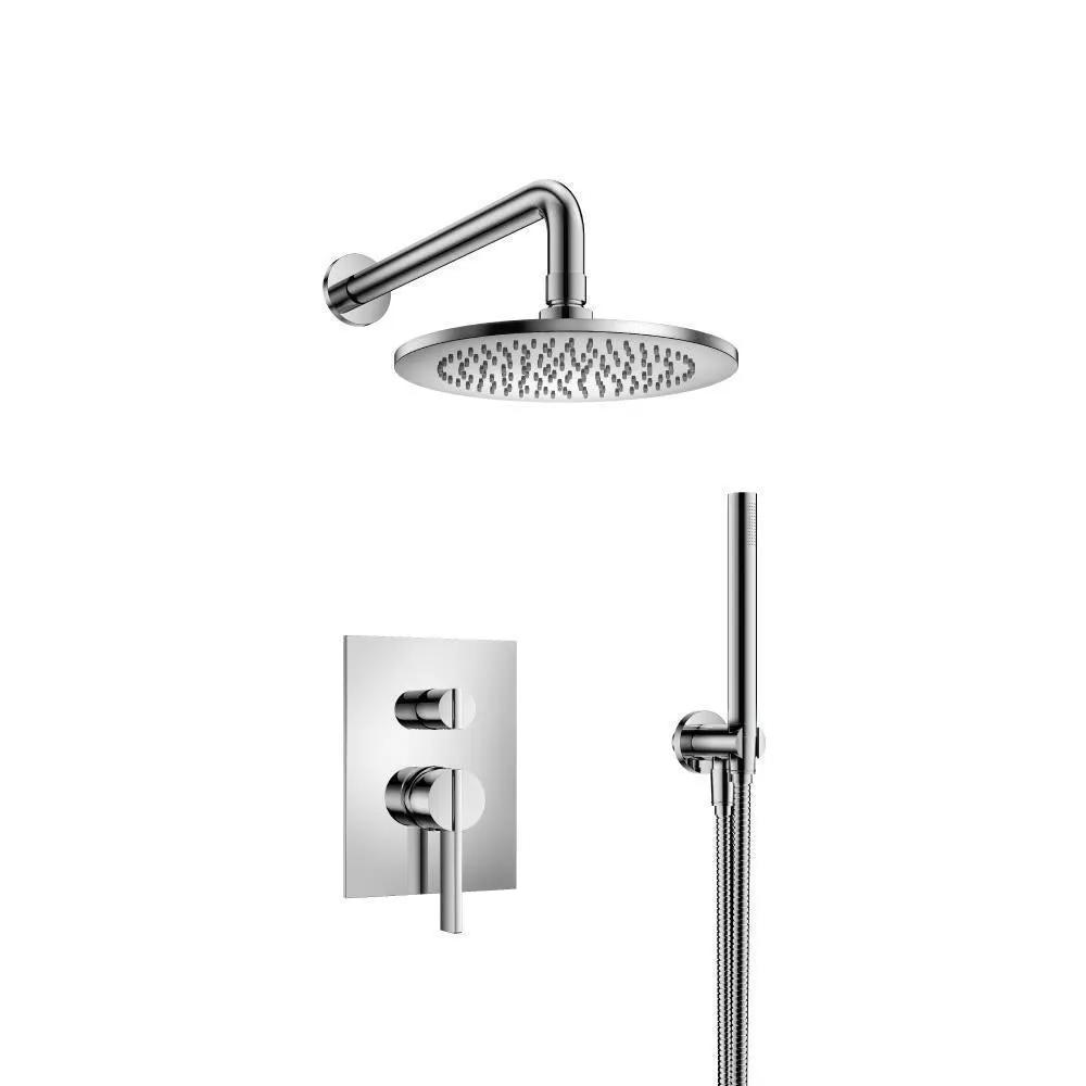 chrome shower set