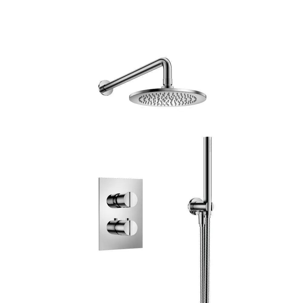 chrome shower set