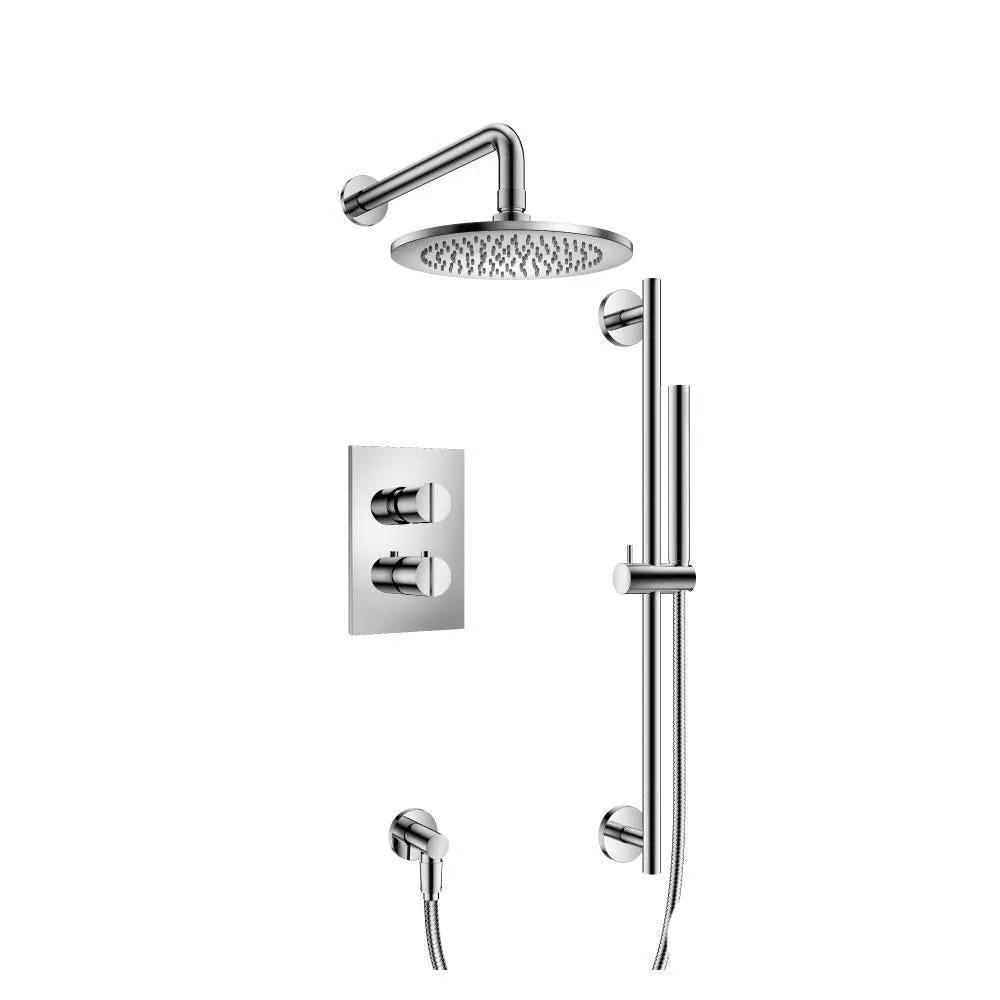 chrome shower set