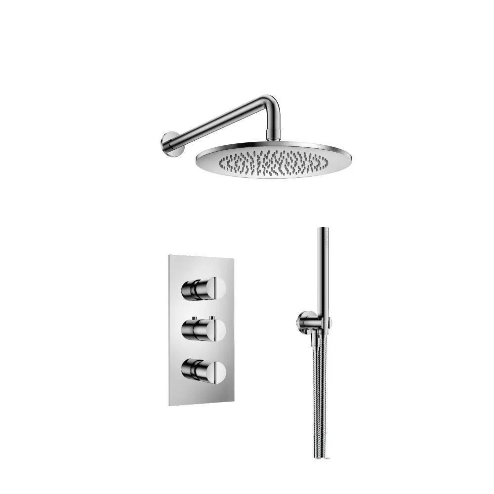 chrome shower set