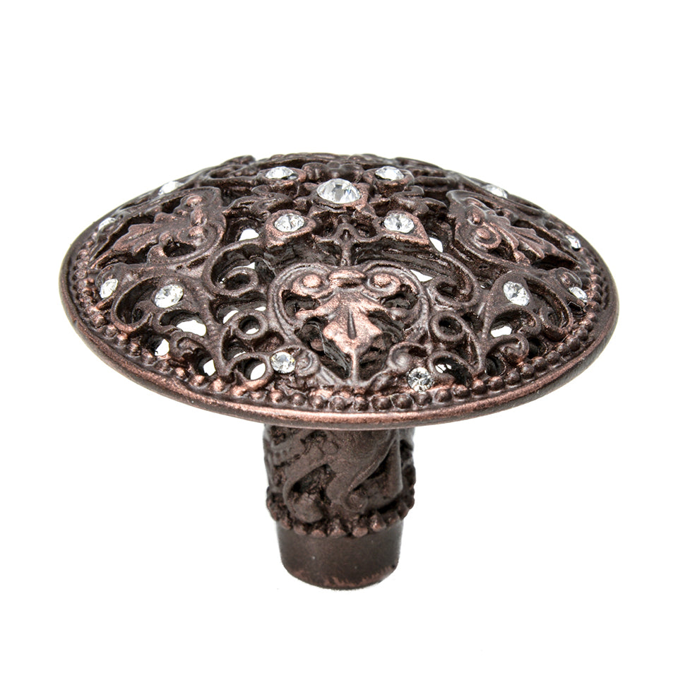 Carpe Diem Juliane Grace Large Knob - Decorated with Swarovski Crystals
