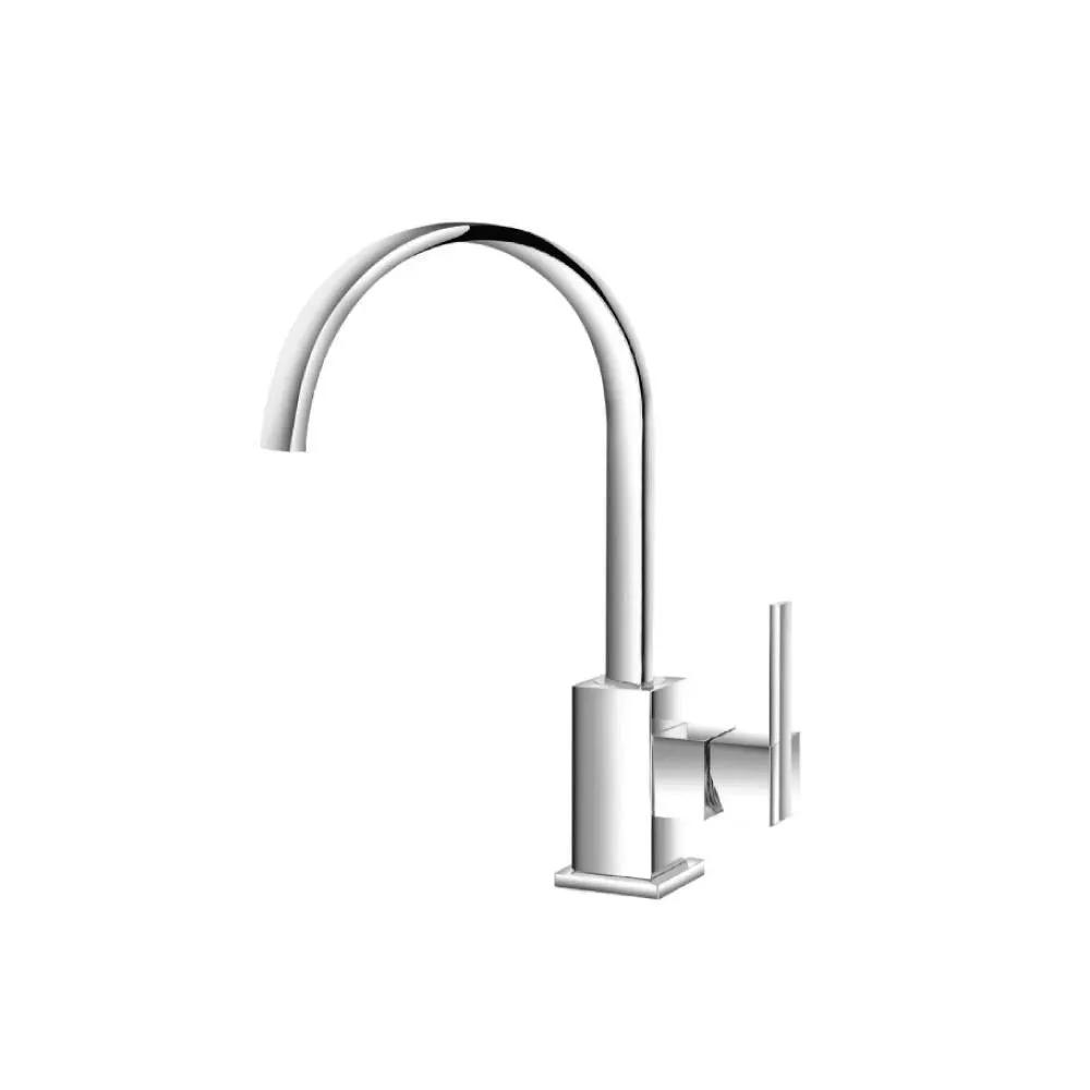 chrome bathroom faucet