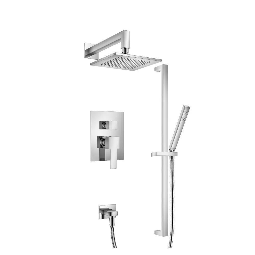 chrome shower set