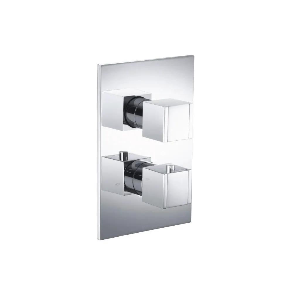 chrome shower valve