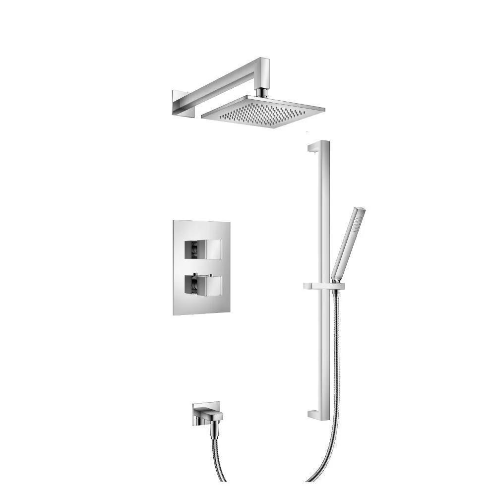 chrome shower set