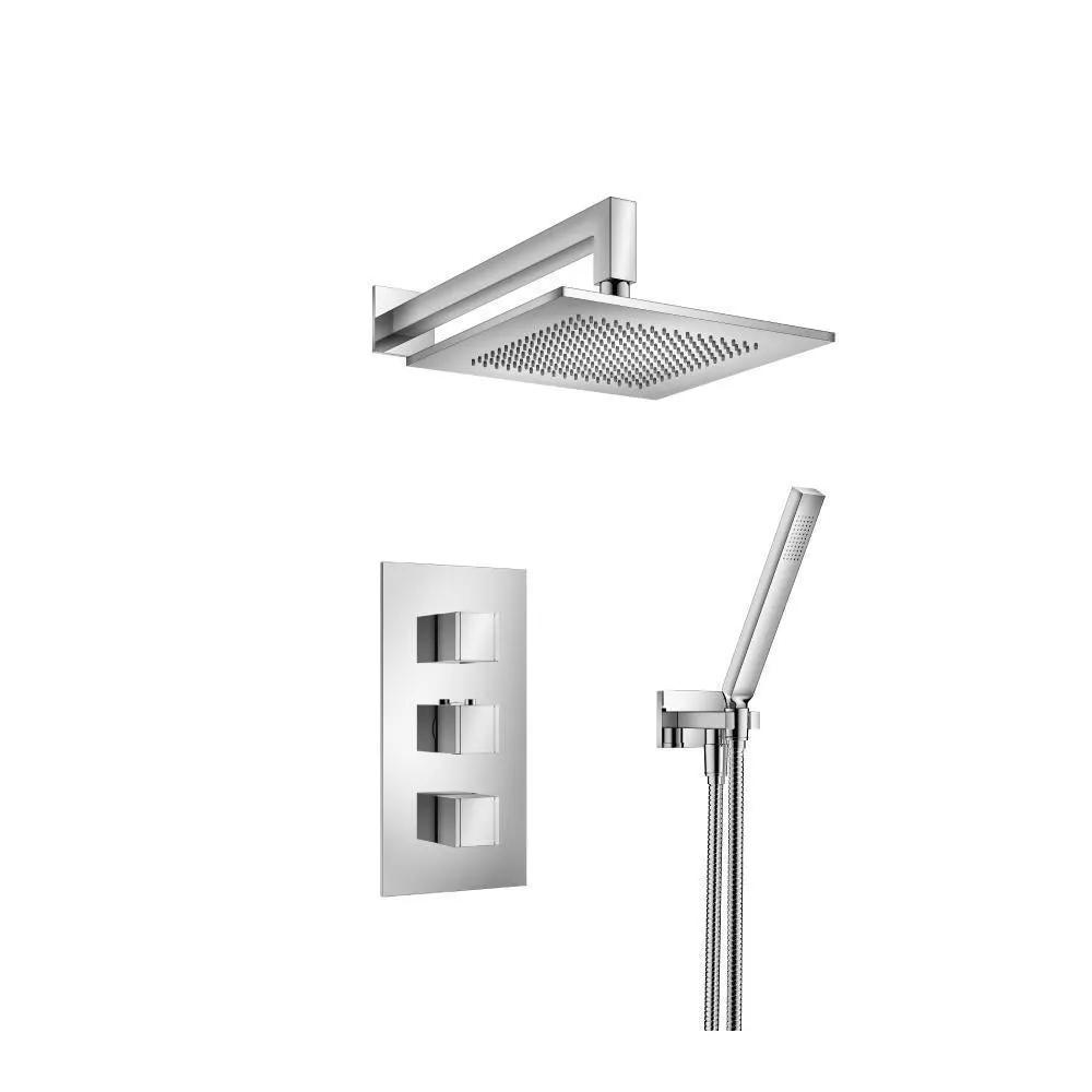 chrome shower set