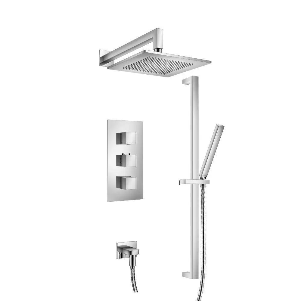chrome shower set