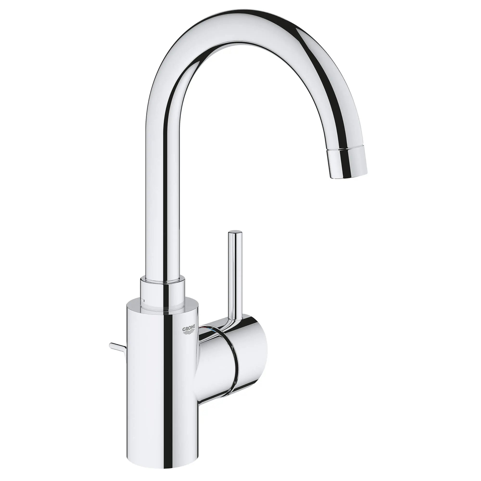chrome bathroom faucet