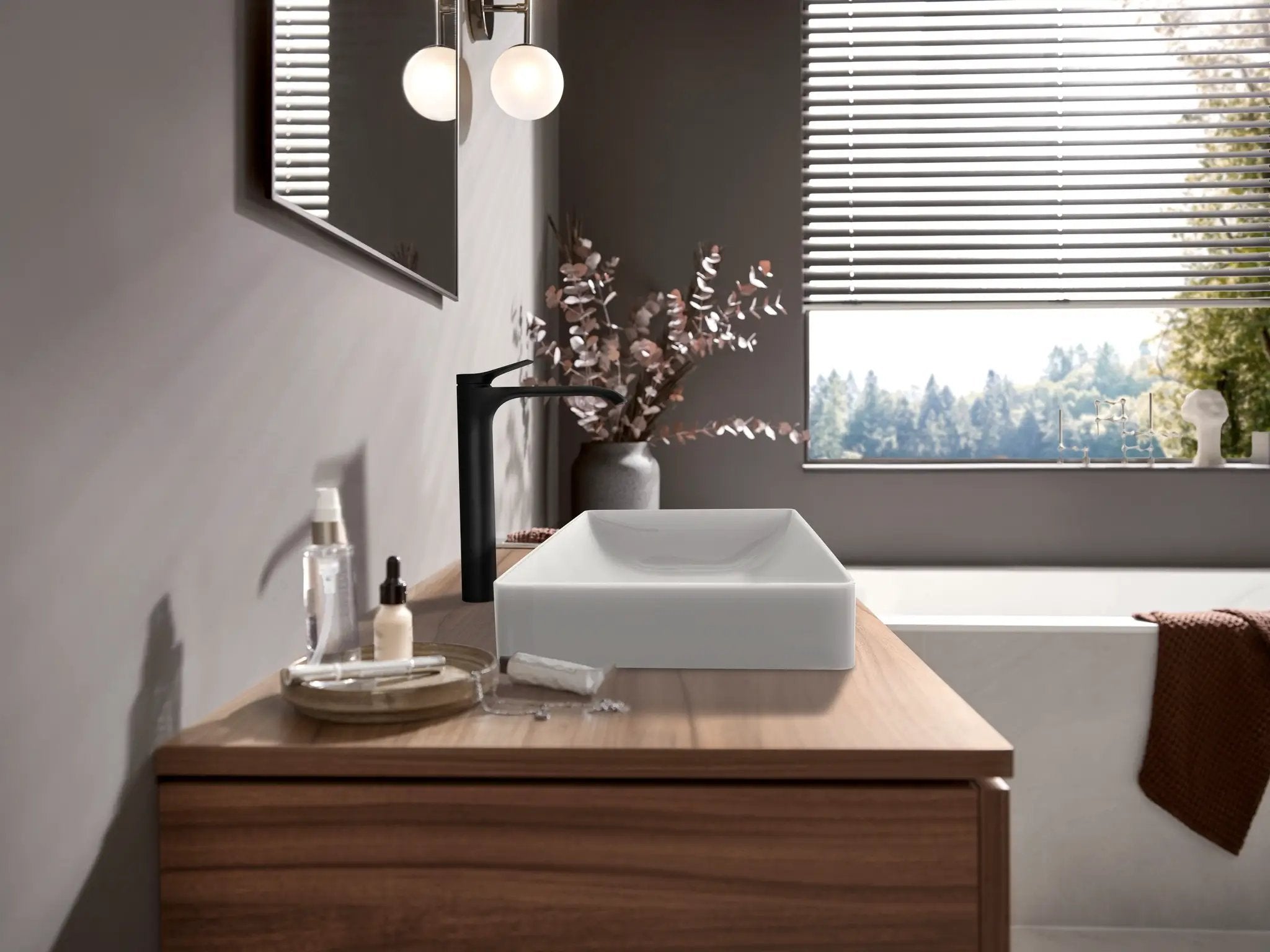 matte black bathroom faucet