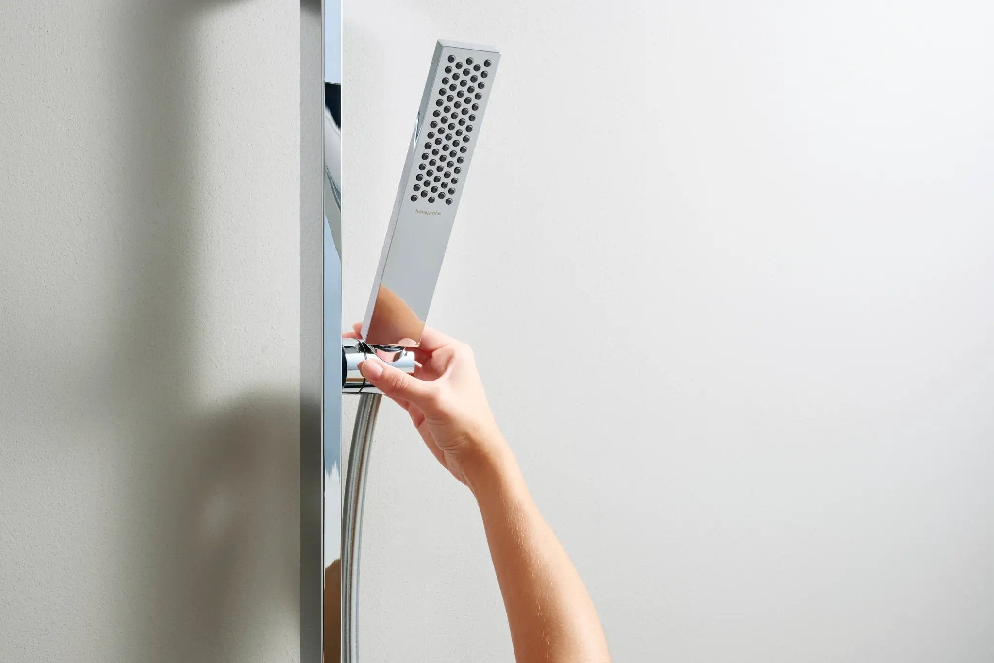 chrome shower set