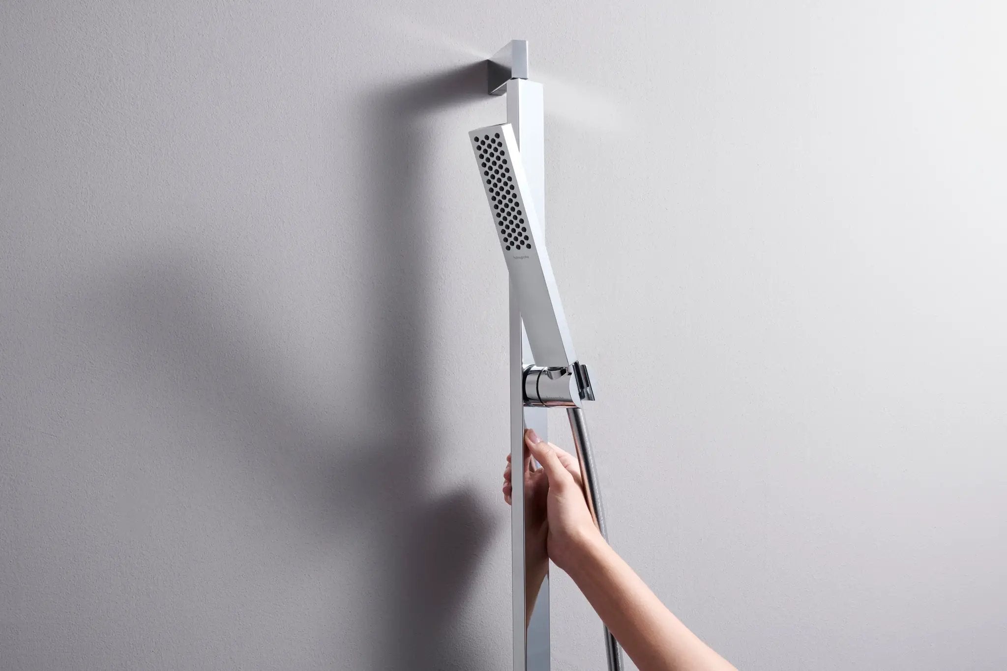 chrome shower set