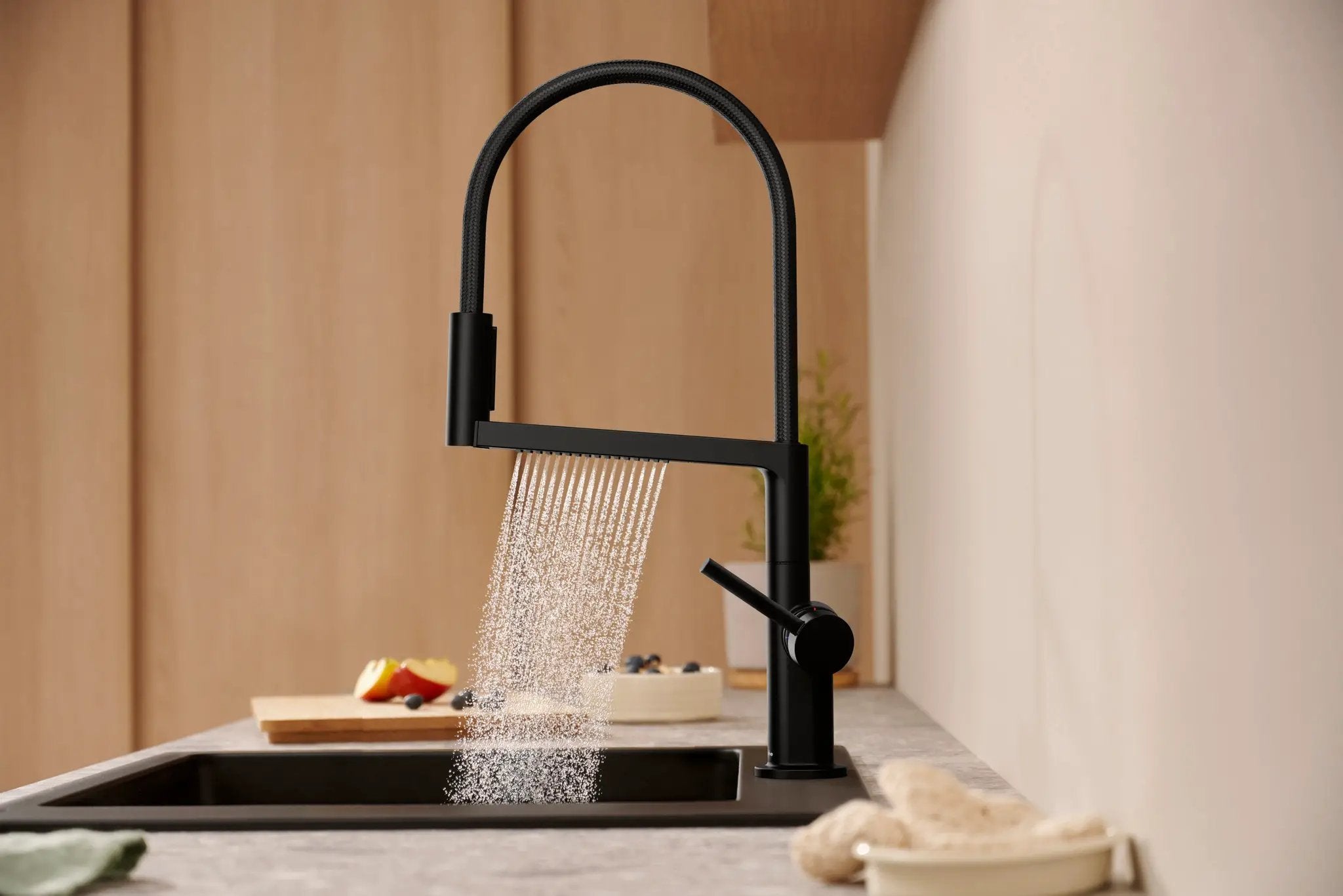 matte black kitchen faucet