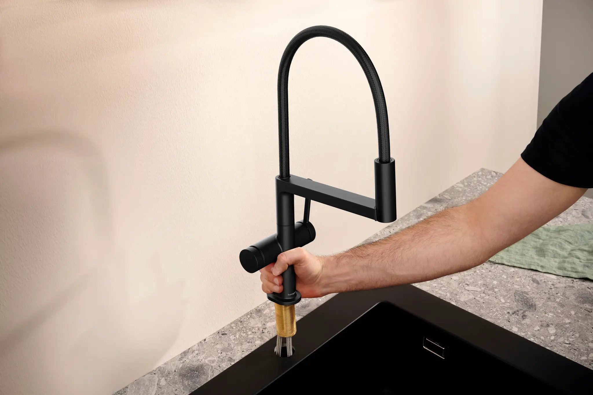 matte black kitchen faucet