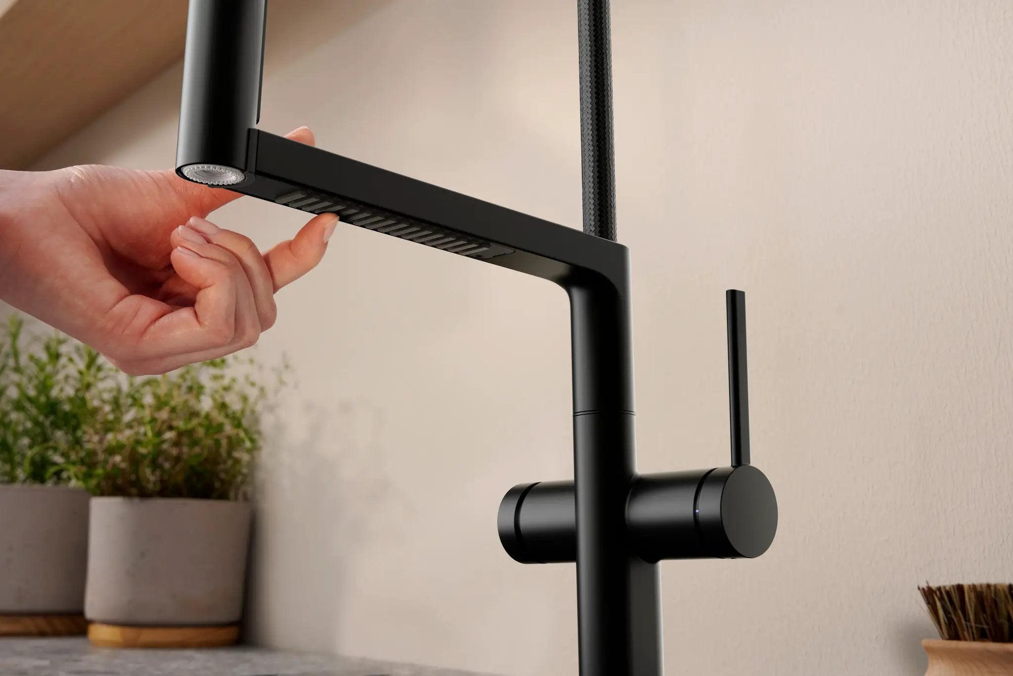 matte black kitchen faucet