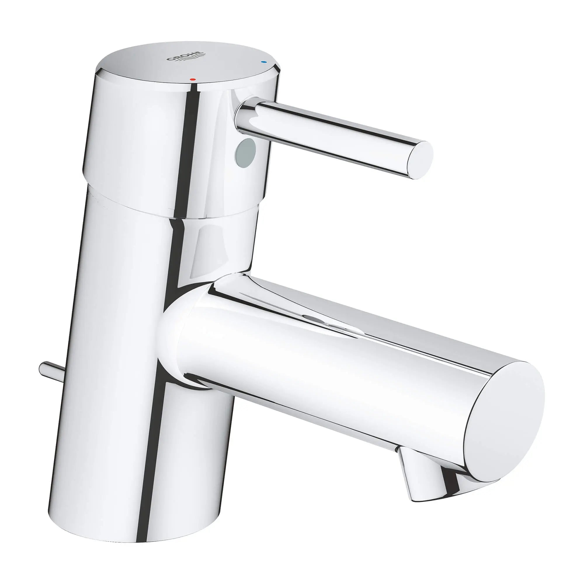 chrome bathroom faucet