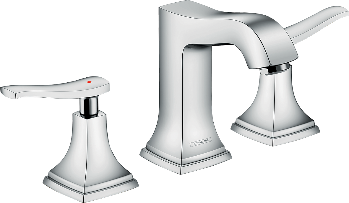 chrome bathroom faucet