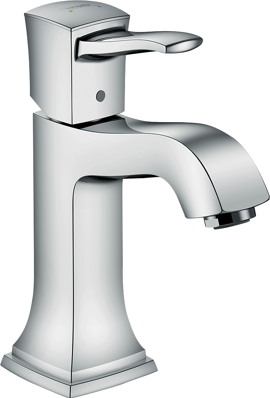 chrome bathroom faucet