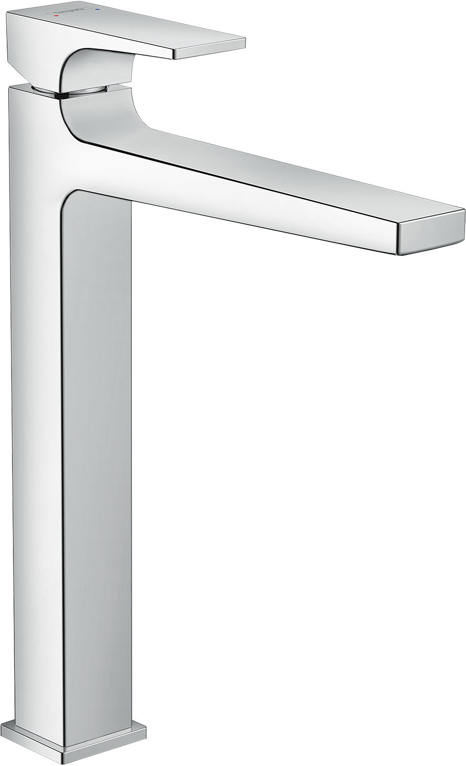 chrome bathroom faucet