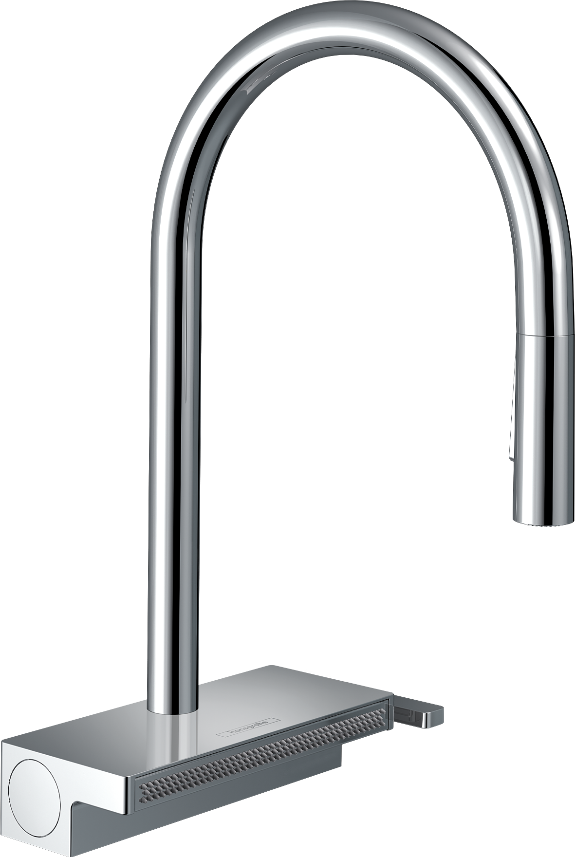 chrome kitchen faucet