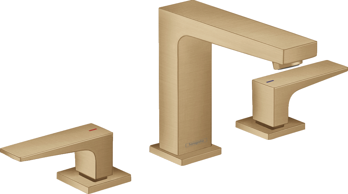 Hansgrohe Metropol Widespread Faucet with Lever Handles and Pop-Up Drain, 1.2 GPM by Hansgrohe