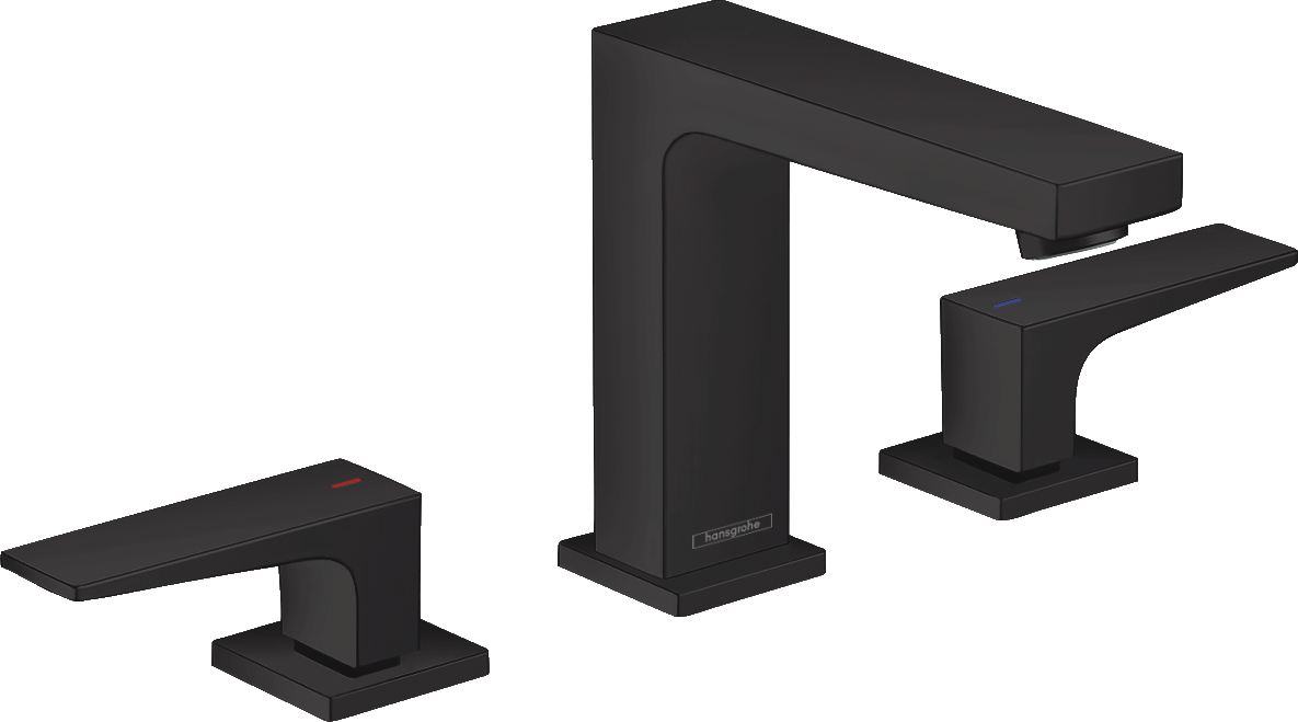 Hansgrohe Metropol Widespread Faucet with Lever Handles and Pop-Up Drain, 1.2 GPM by Hansgrohe