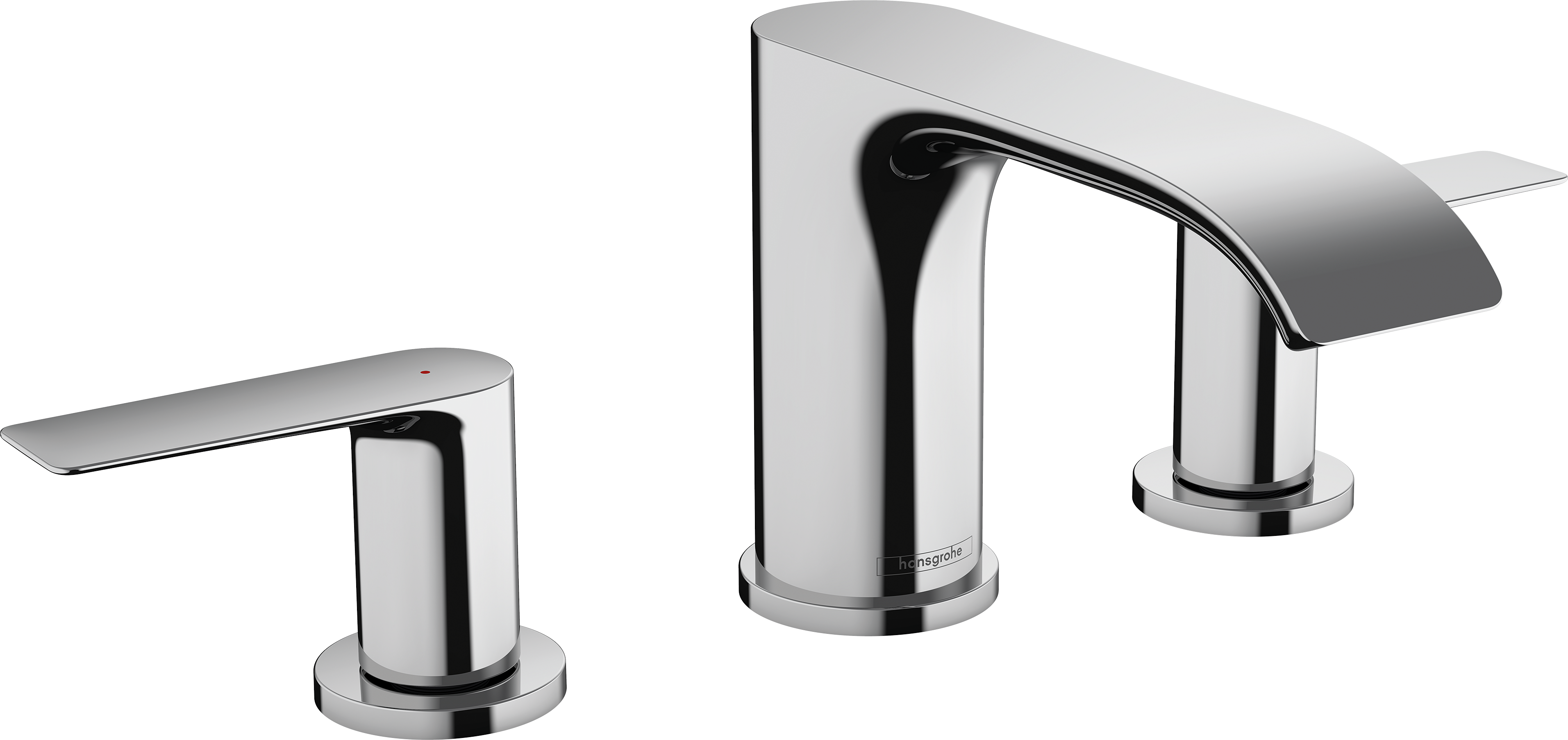 chrome bathroom faucet