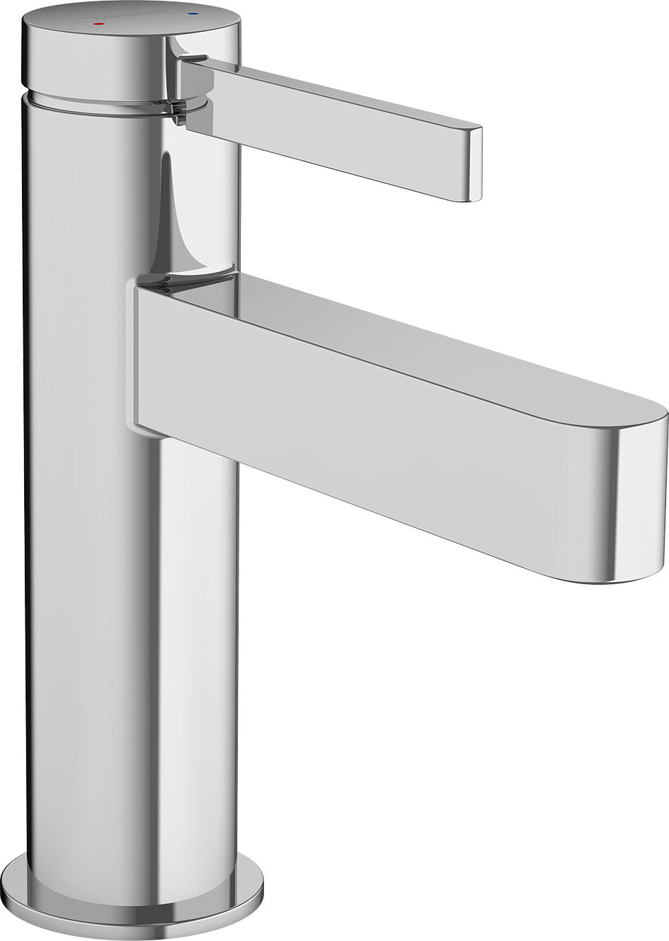 chrome bathroom faucet