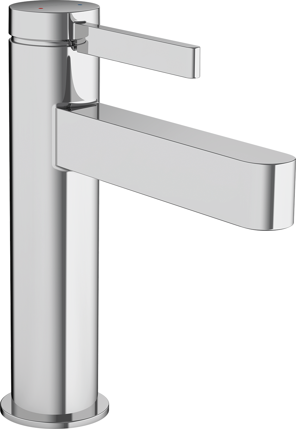 chrome bathroom faucet