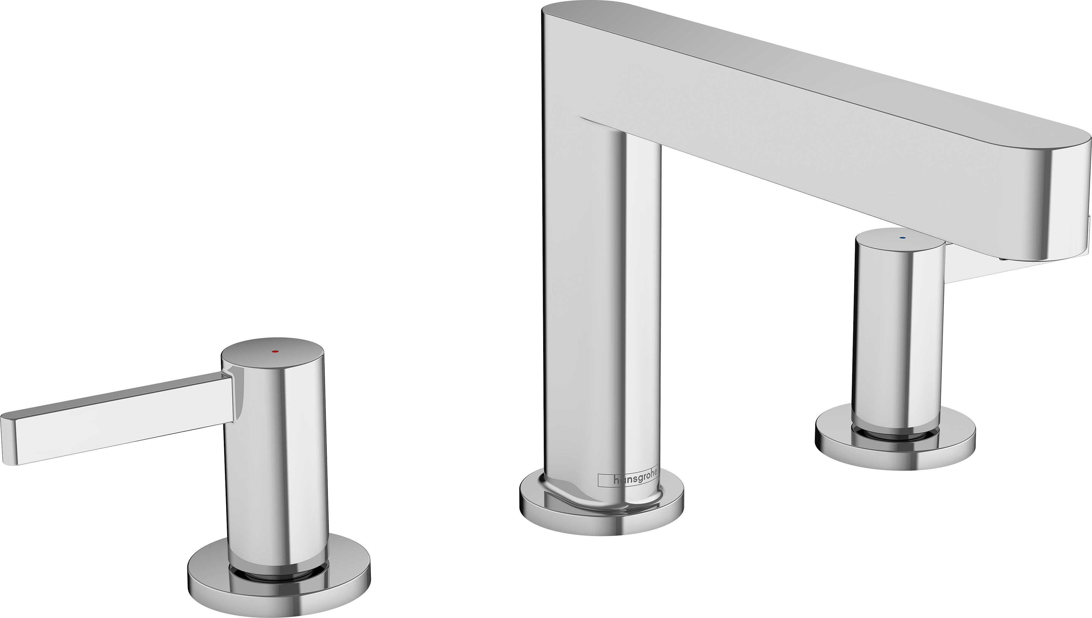 chrome bathroom faucet