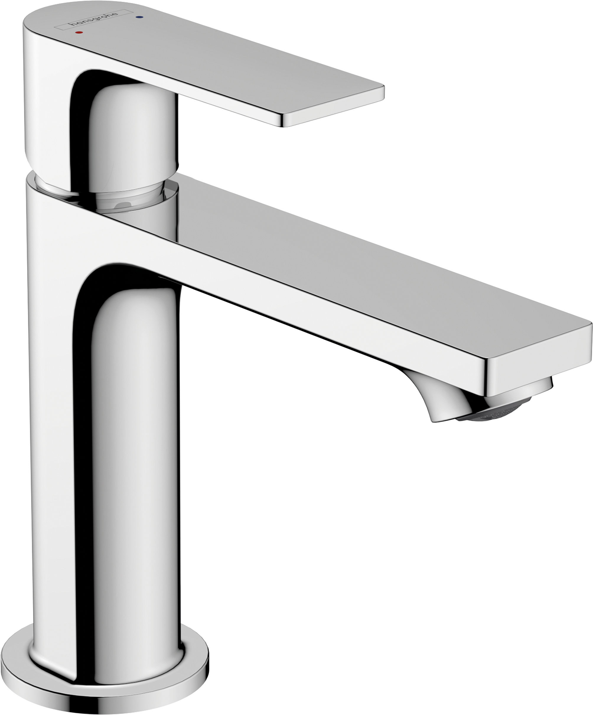 chrome bathroom faucet