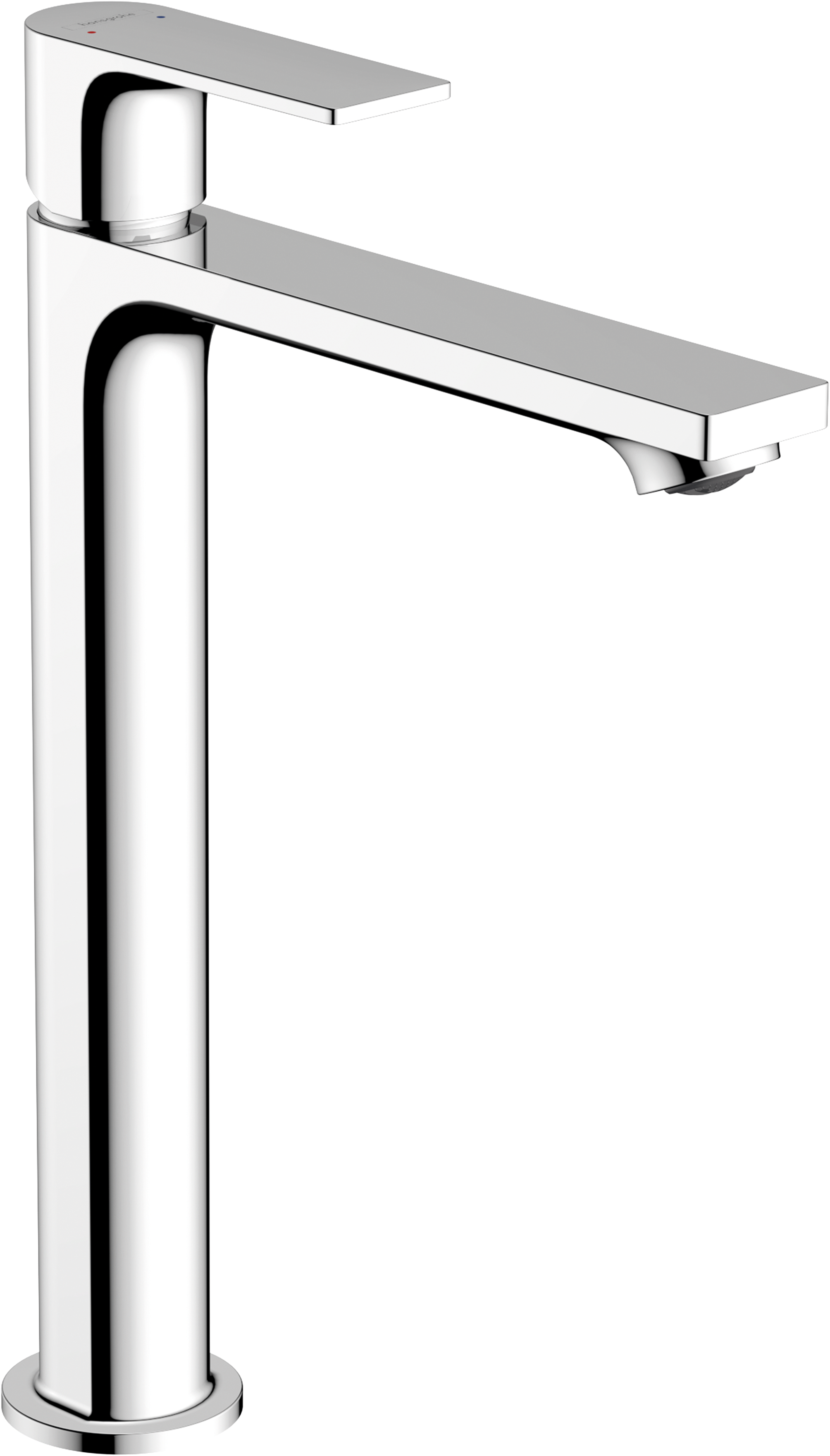 chrome bathroom faucet