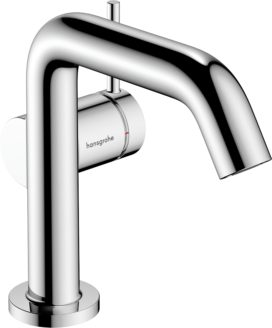 chrome bathroom faucet