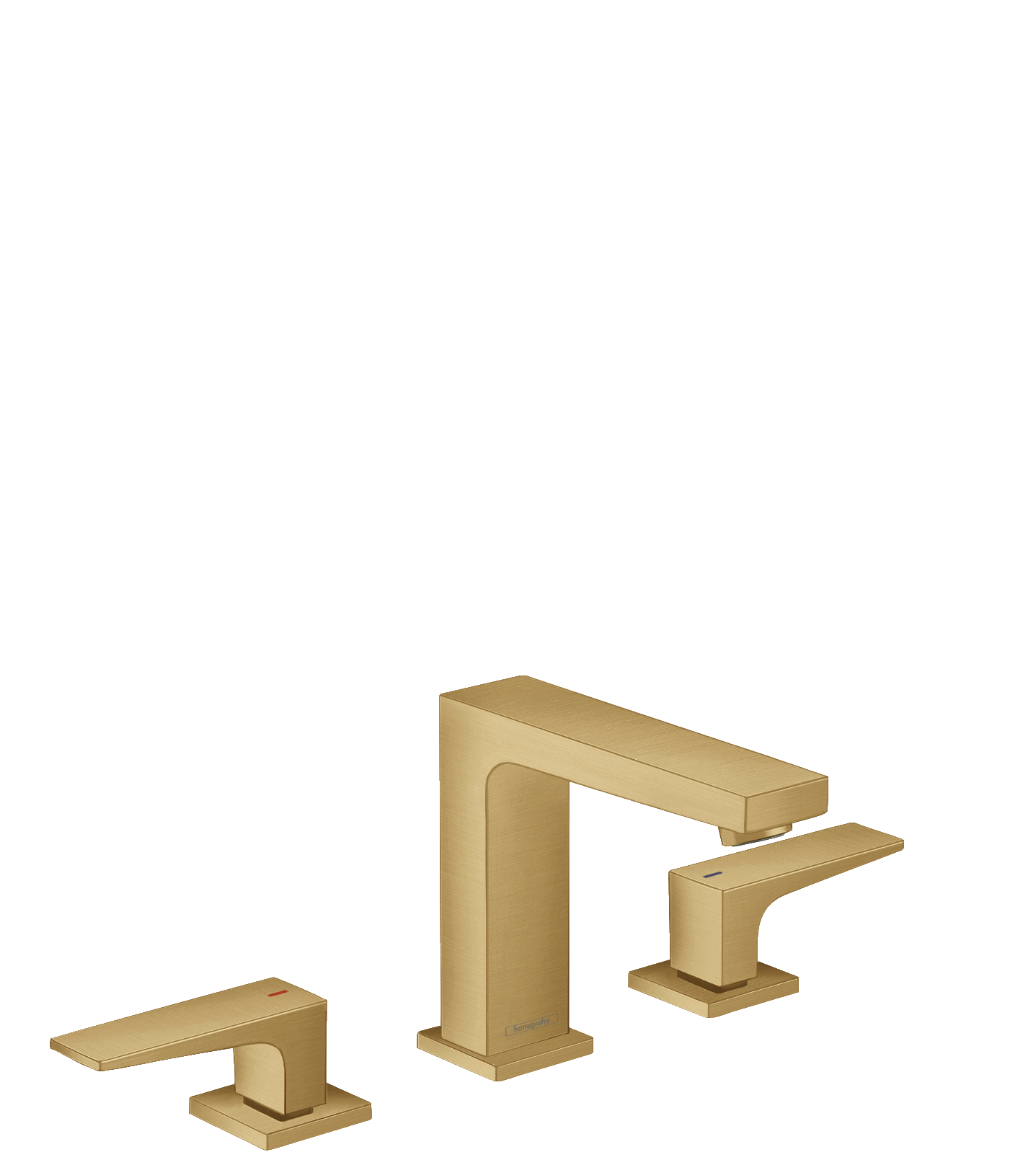 Hansgrohe Metropol Widespread Faucet with Lever Handles and Pop-Up Drain, 1.2 GPM by Hansgrohe