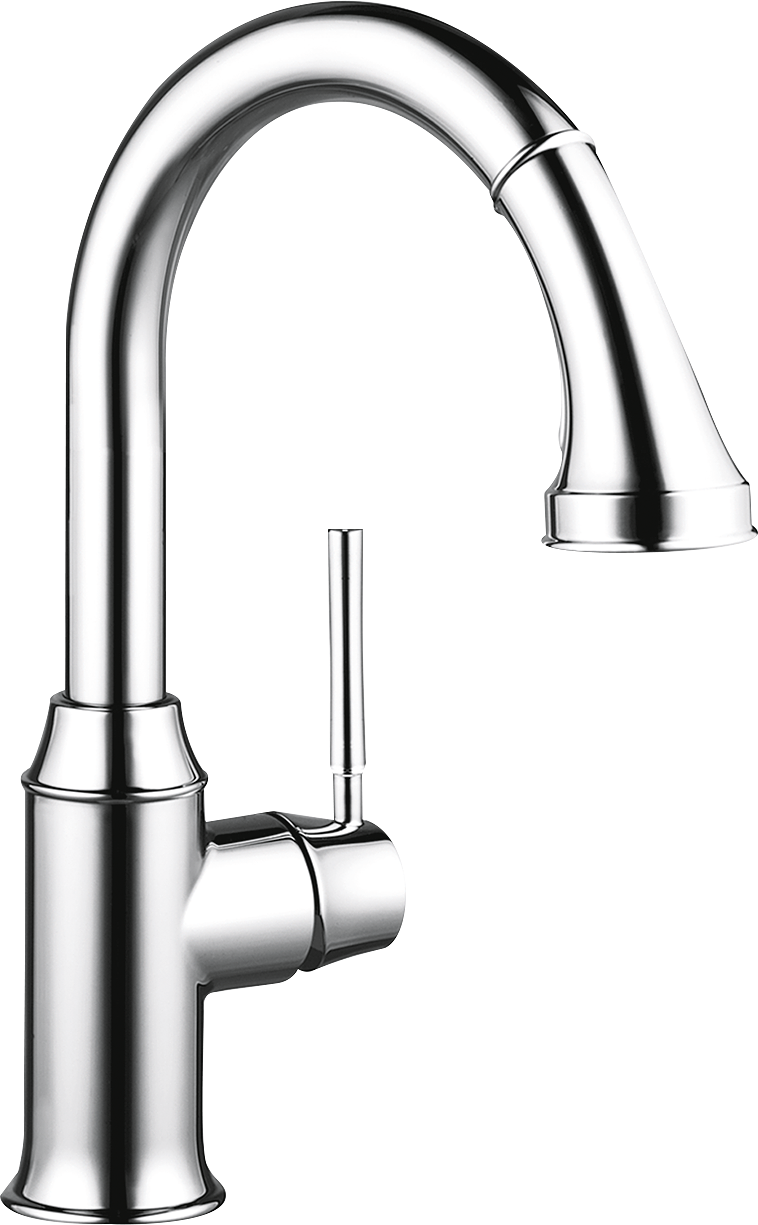 chrome kitchen faucet
