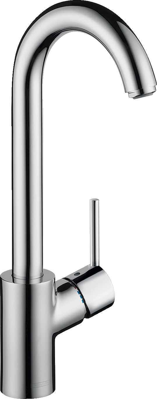 chrome kitchen faucet