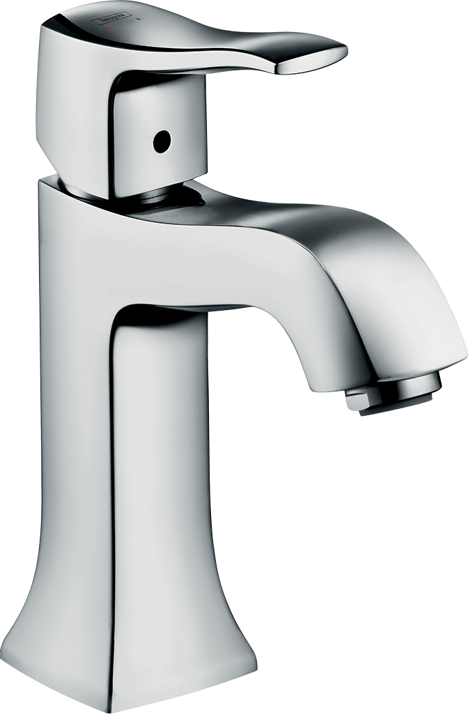 chrome bathroom faucet